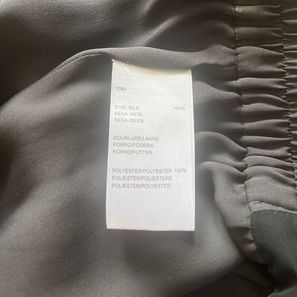 Gerard Darel 100% Silk Gray Career Wear to Work Casual Long Sleeves Midi Dress - Picture 12 of 12